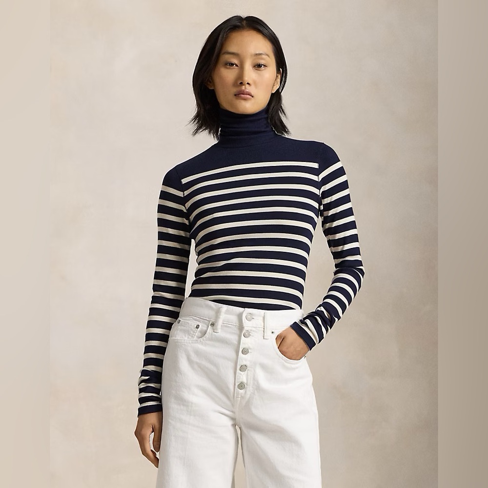 Ralph Lauren Striped Turtle Neck Sweater